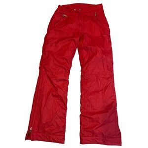 Gap Kids Unisex Red Snow Pants Size 14 Zippered Ankles & Zip Pockets